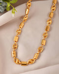 VOJ Men Designer Stainless Steel Gold Polished Chain