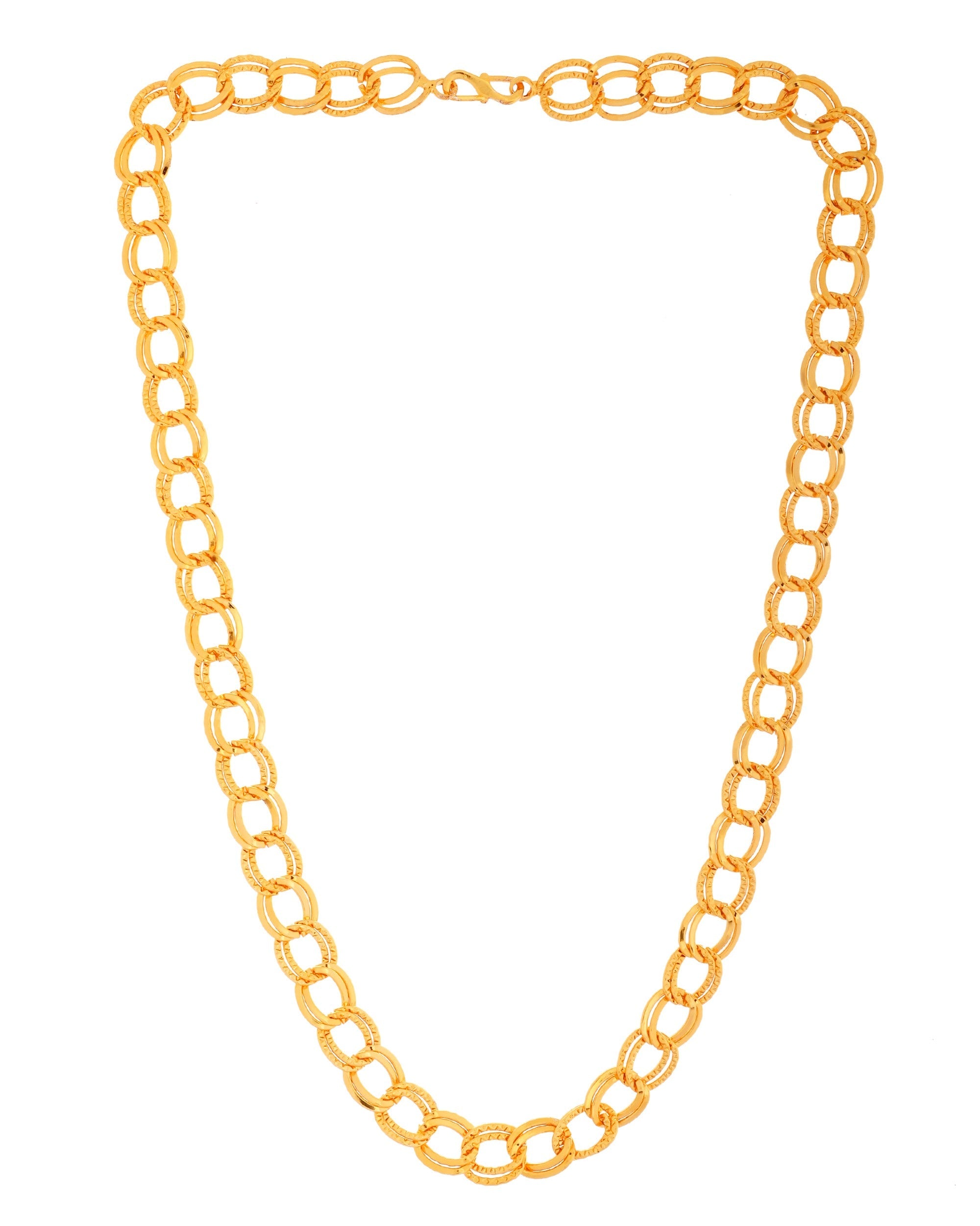 VOJ Men Designer Thick Stainless Steel Linked Chain