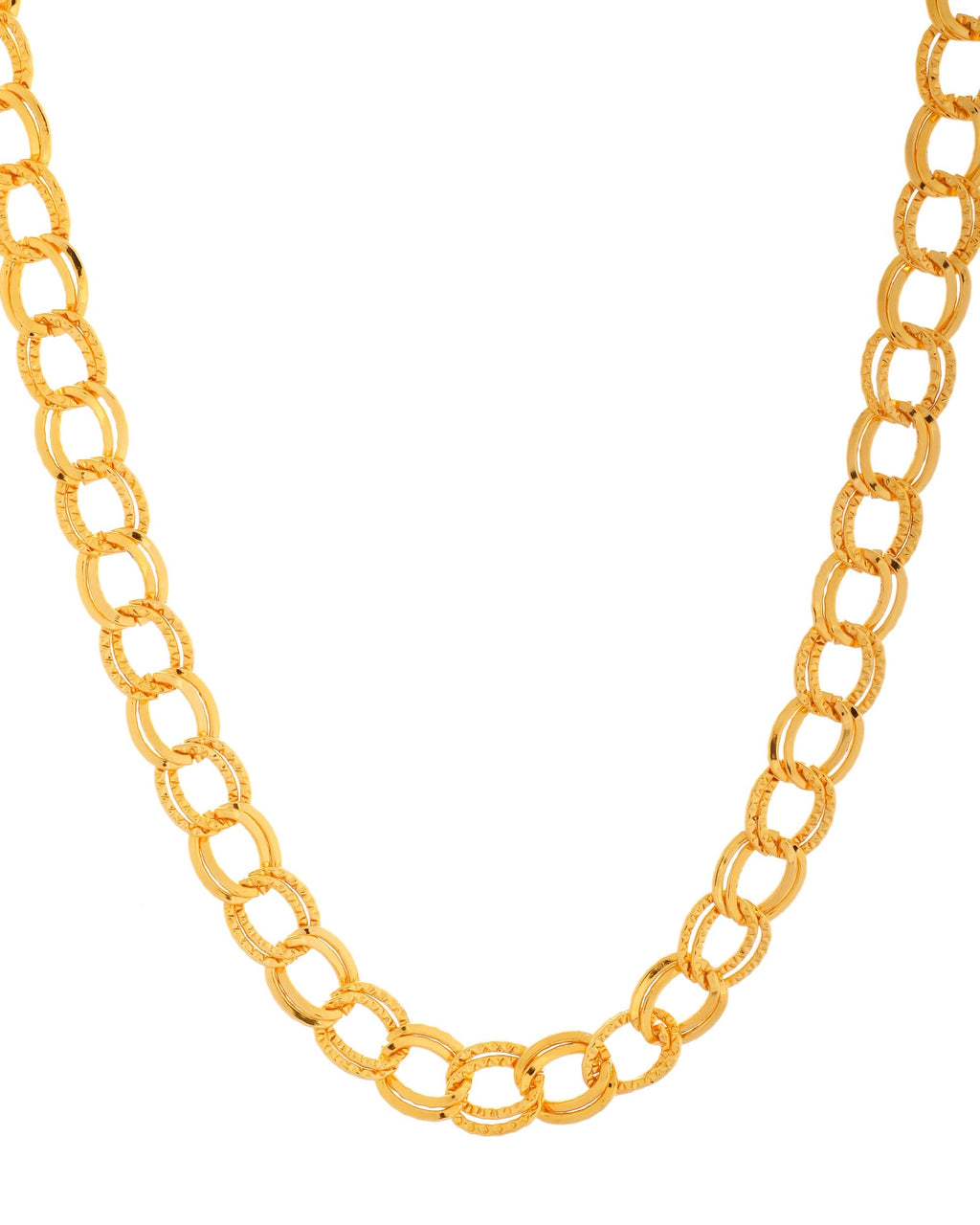 VOJ Men Designer Thick Stainless Steel Linked Chain