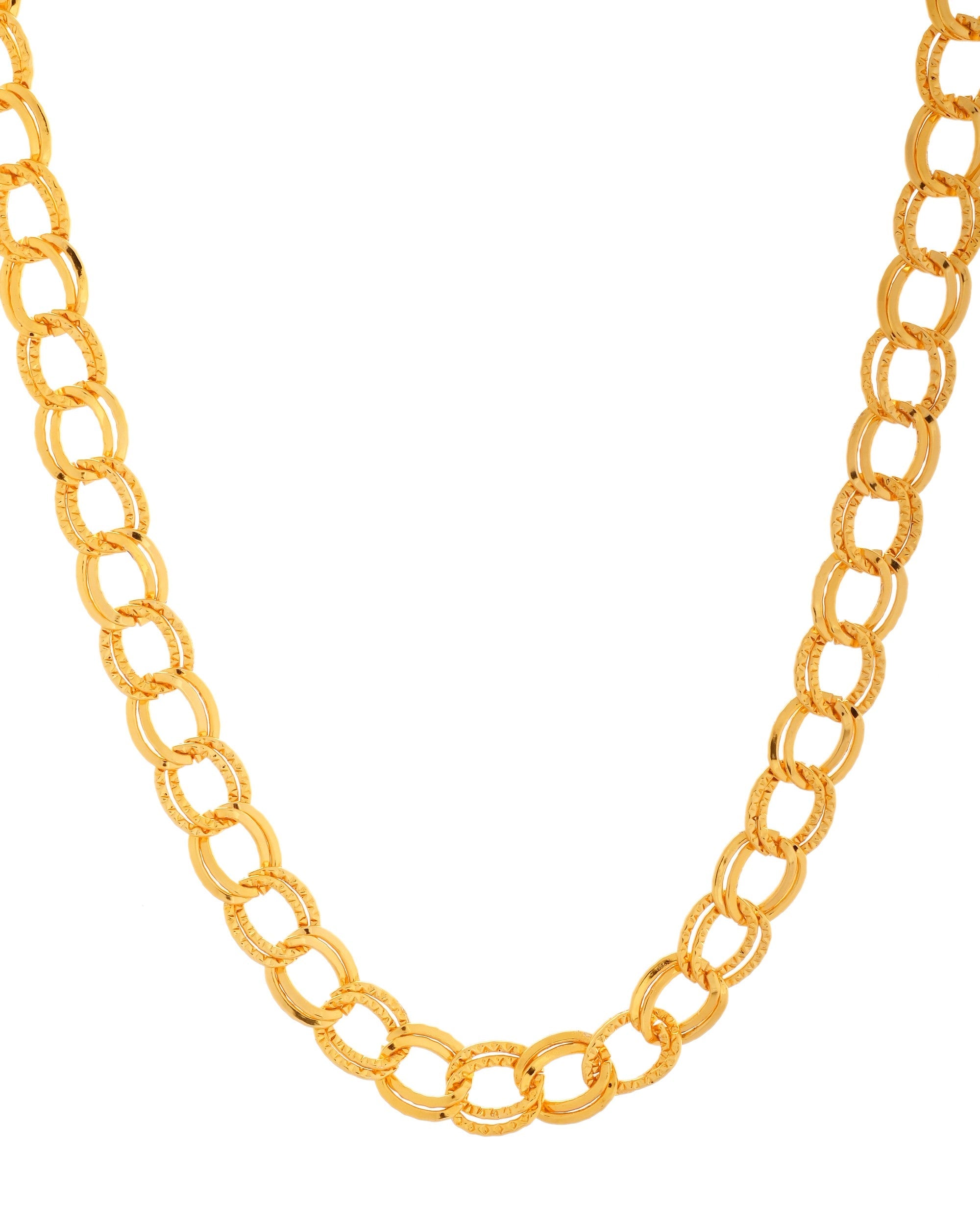 VOJ Men Designer Thick Stainless Steel Linked Chain