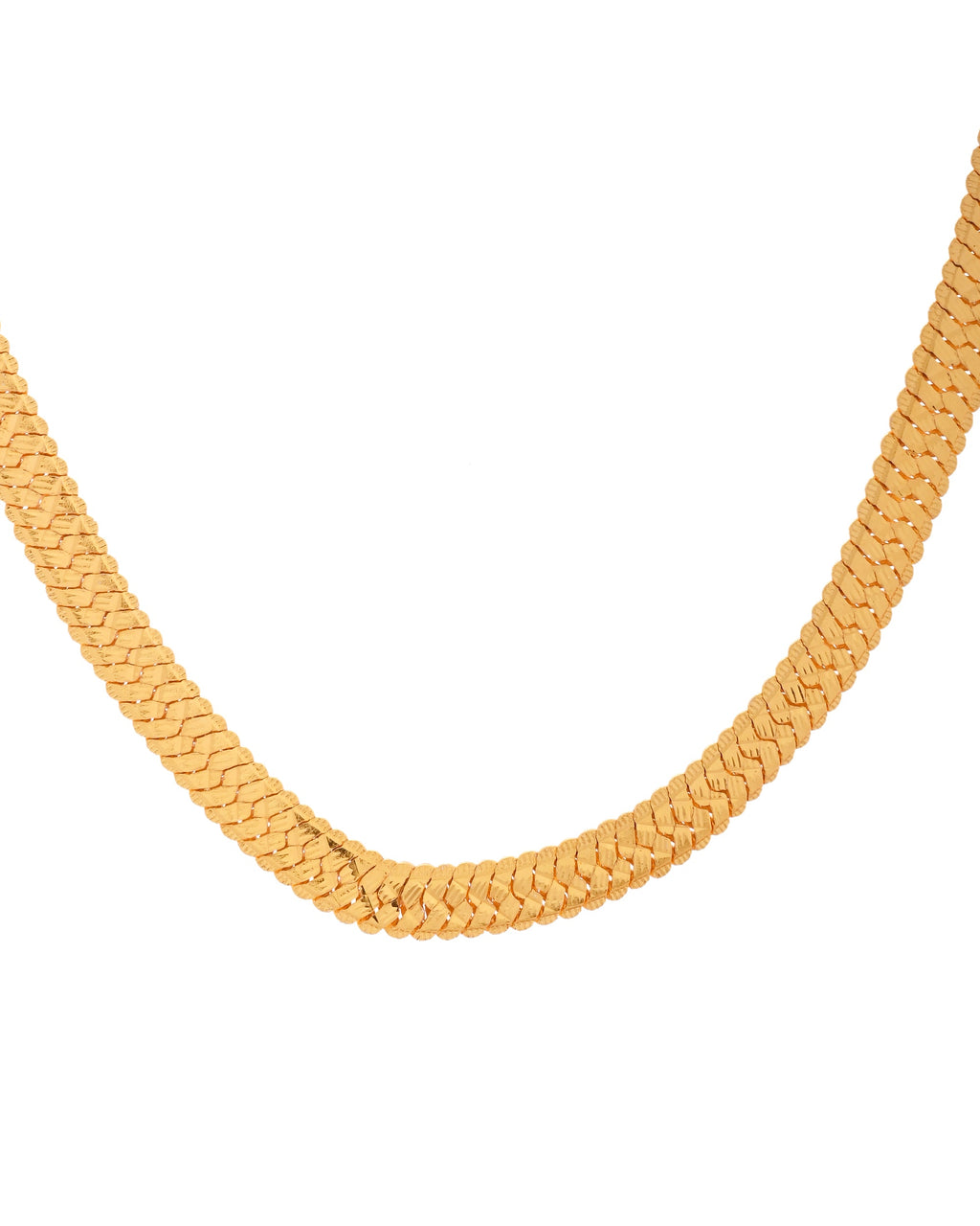 VOJ Gold Polished Minimal Chain For Men
