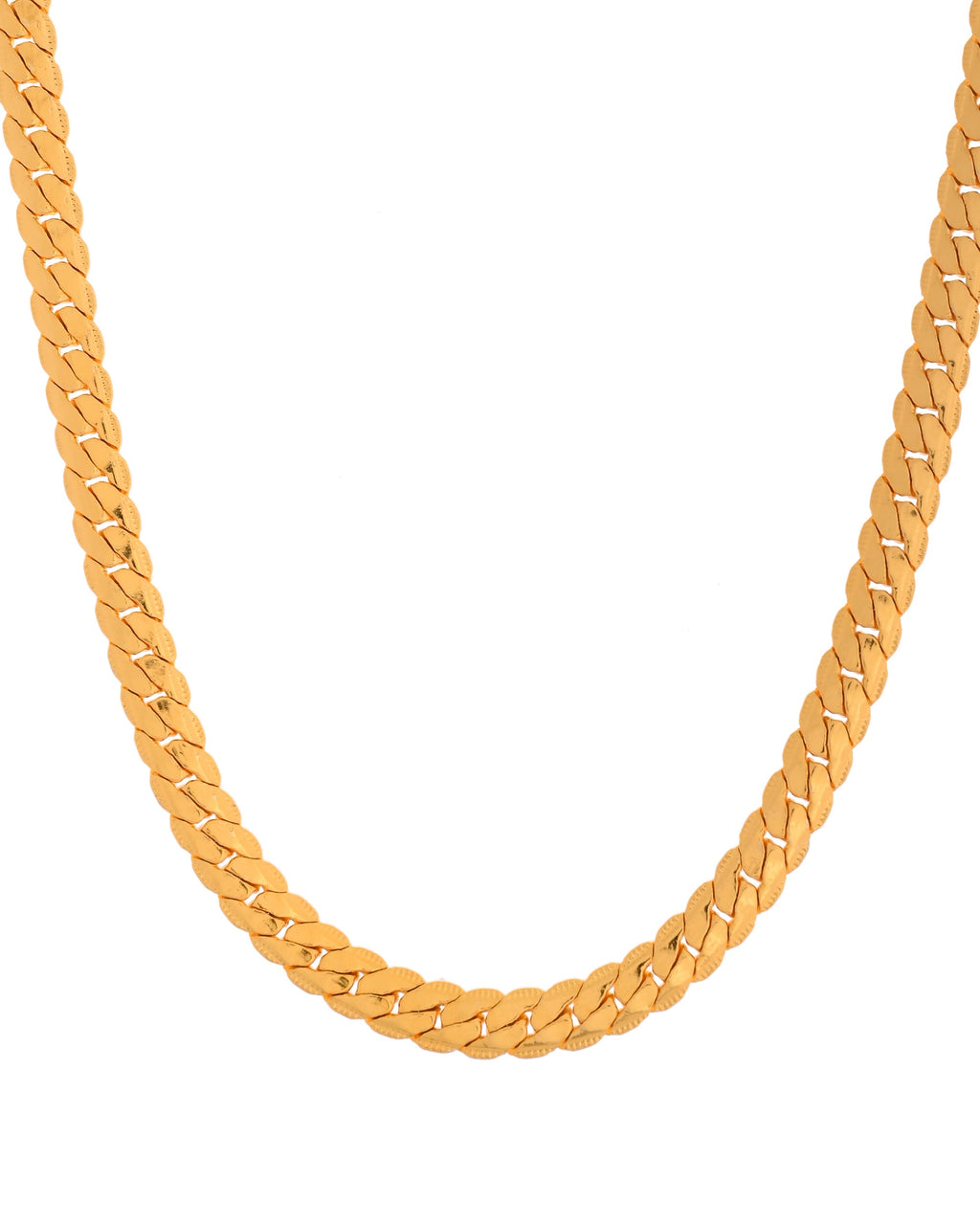 VOJ Gold Polished Stainless Steel Chain For Men