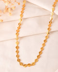 VOJ Gold Polished Geometrical Shaped Stainless Steel Chain For Women