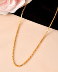 VOJ Women Gold Polished Stainless Steel Simple Chain
