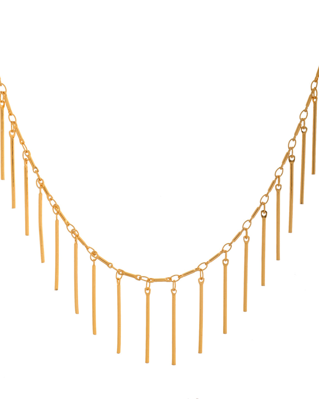 VOJ Women Gold Polished Statement Necklace