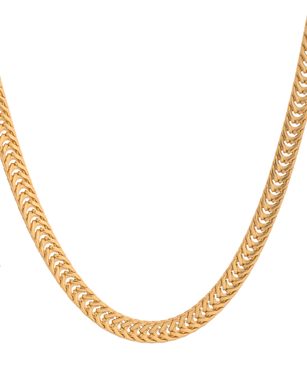 VOJ Stainless Steel Classic Linked Gold Polished Chain