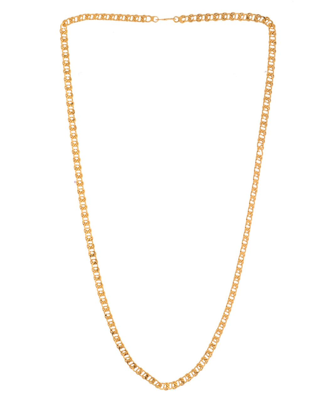 VOJ Stainless Steel Designer Gold Polished Chain For Men