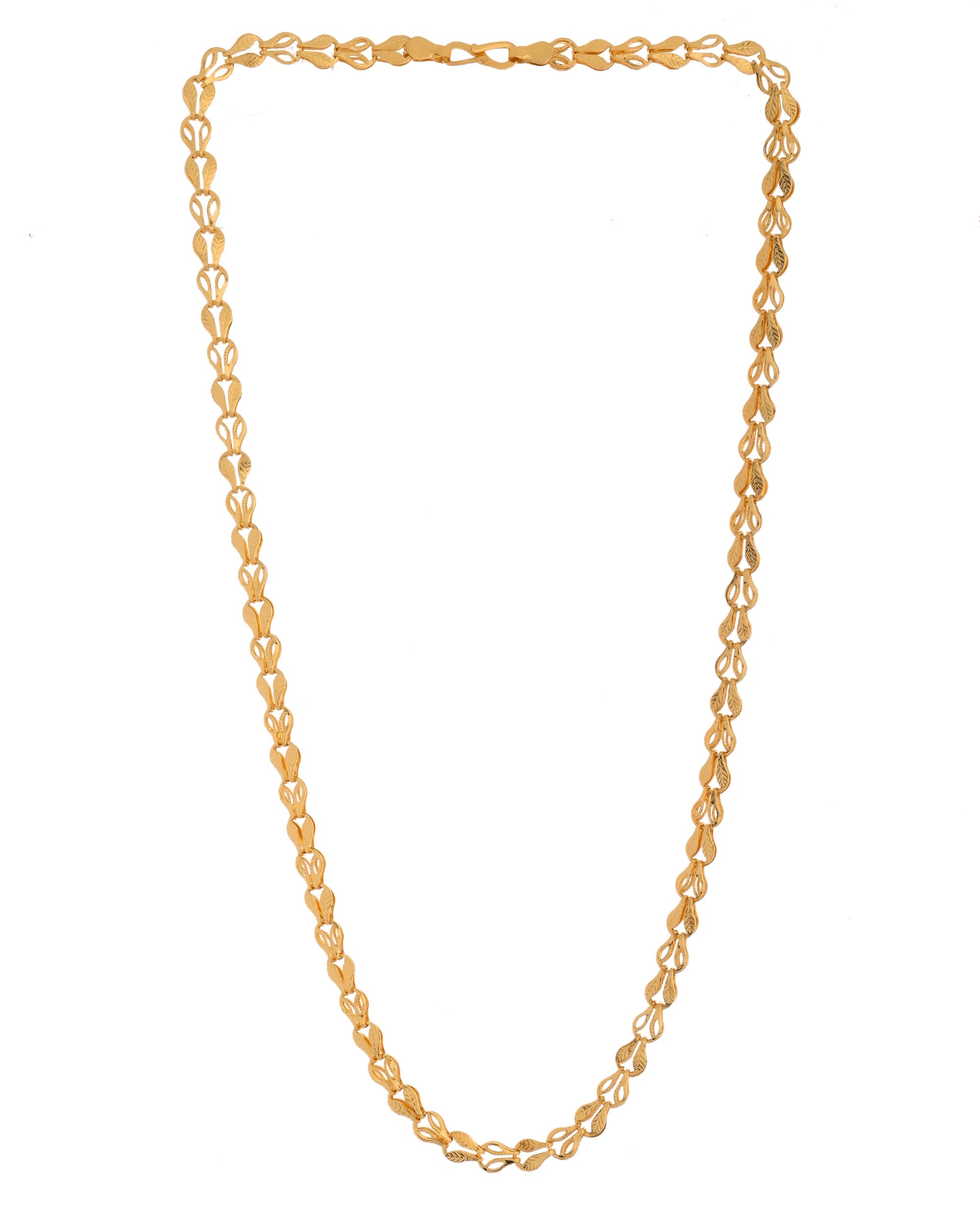 VOJ Men Designer Classic Gold Polished Chain