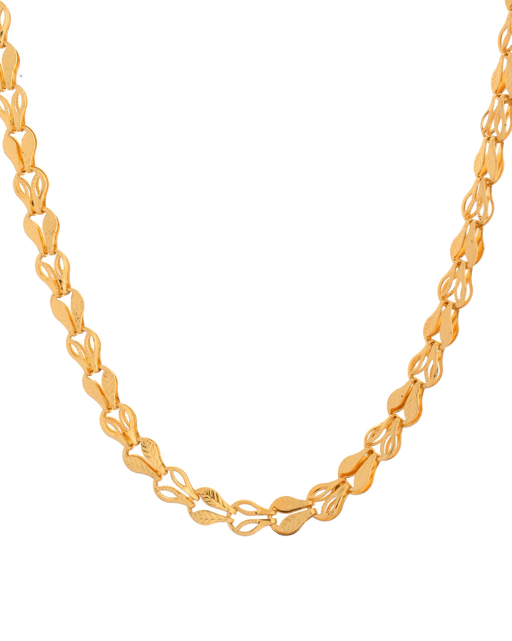 VOJ Men Designer Classic Gold Polished Chain