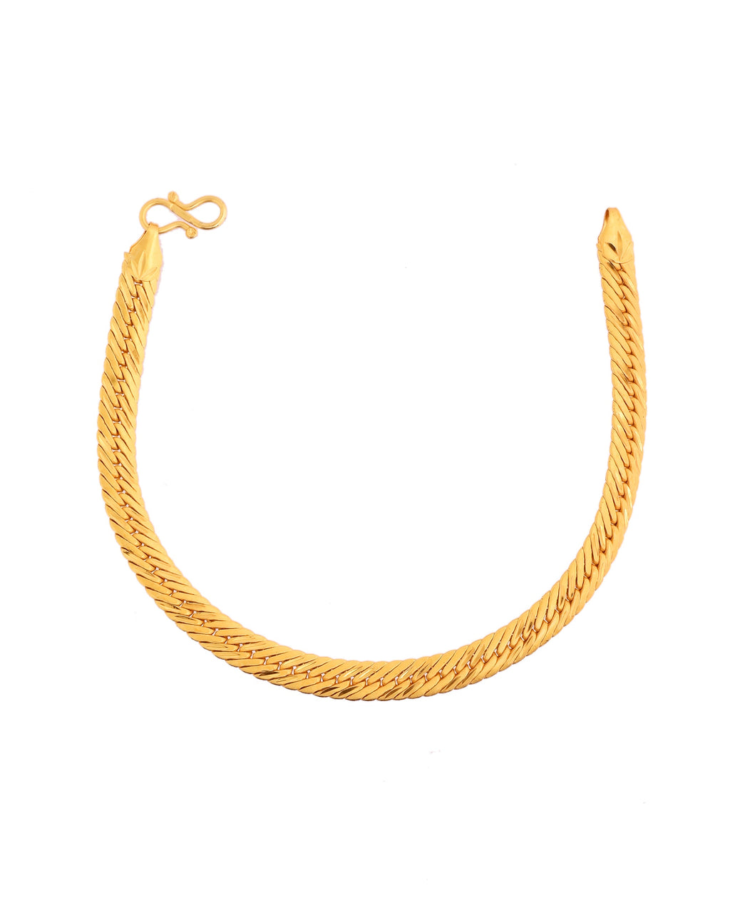 VOJ Men Stainless Steel Gold Polished Handcrafted Bracelet