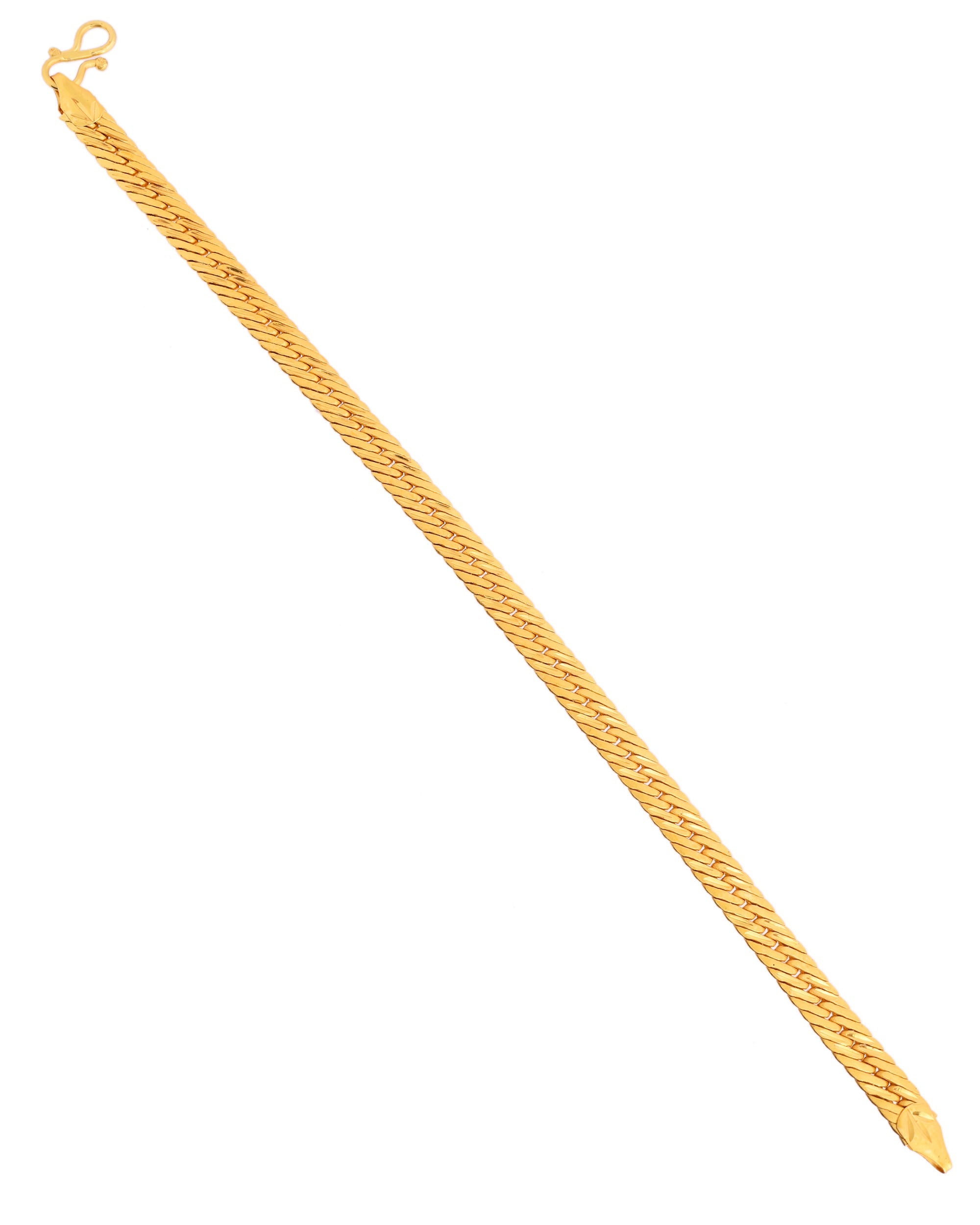 VOJ Men Stainless Steel Gold Polished Handcrafted Bracelet