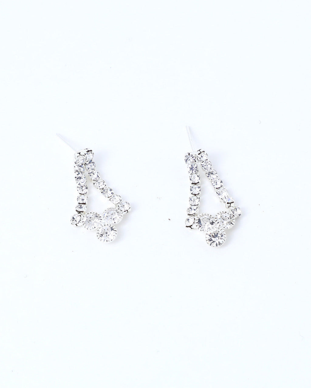 VOJ Silver Plated Stone Studded Choker Necklace And Earrings Set