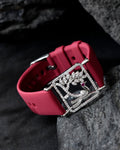 VOJ Silver Plated AD Stone Studded Belt Bracelet