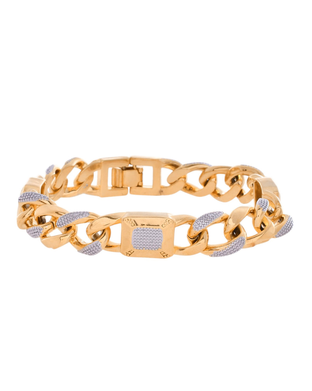 VOJ Dual Toned Men's Elgent Stylish Bracelet