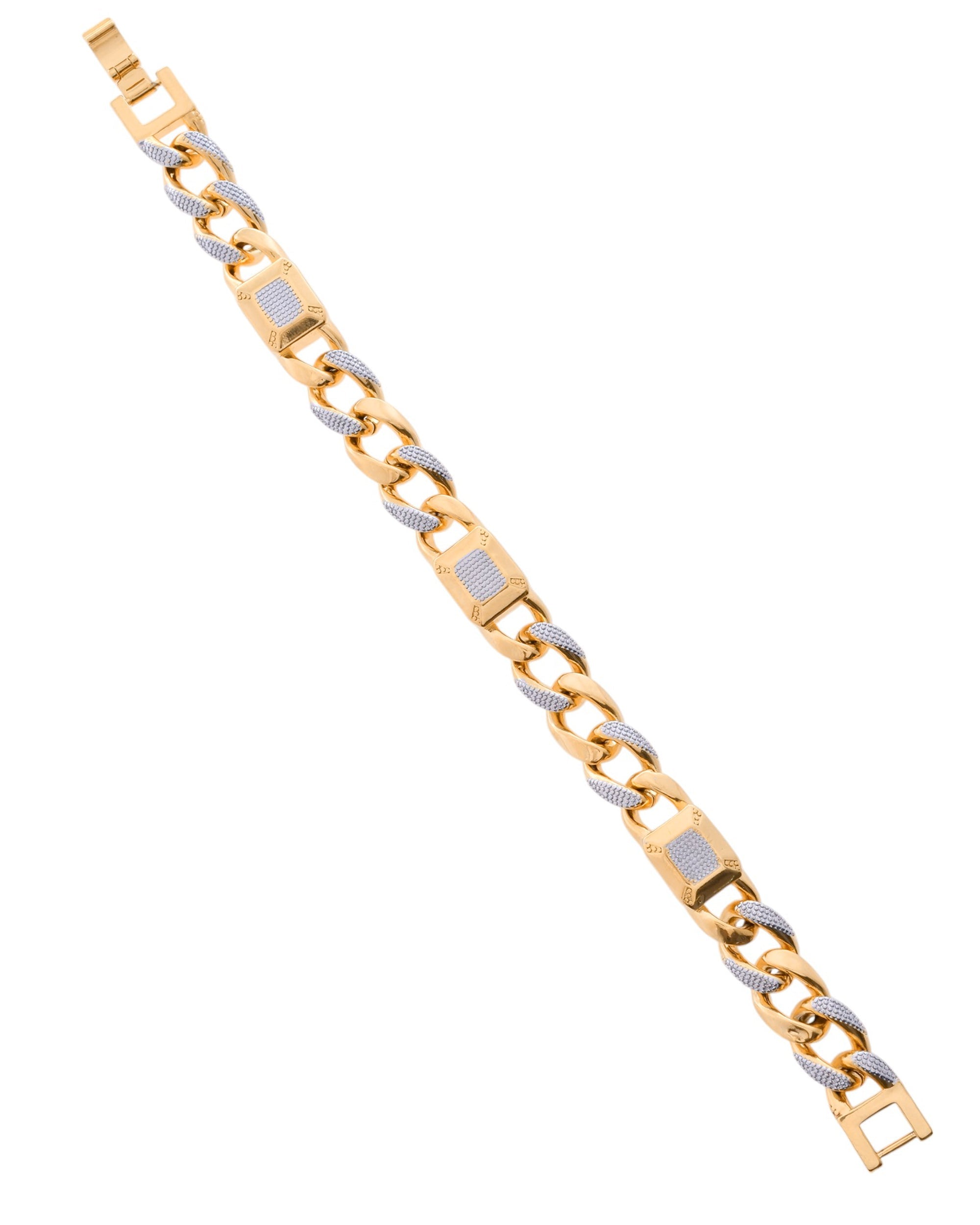 VOJ Dual Toned Men's Elgent Stylish Bracelet
