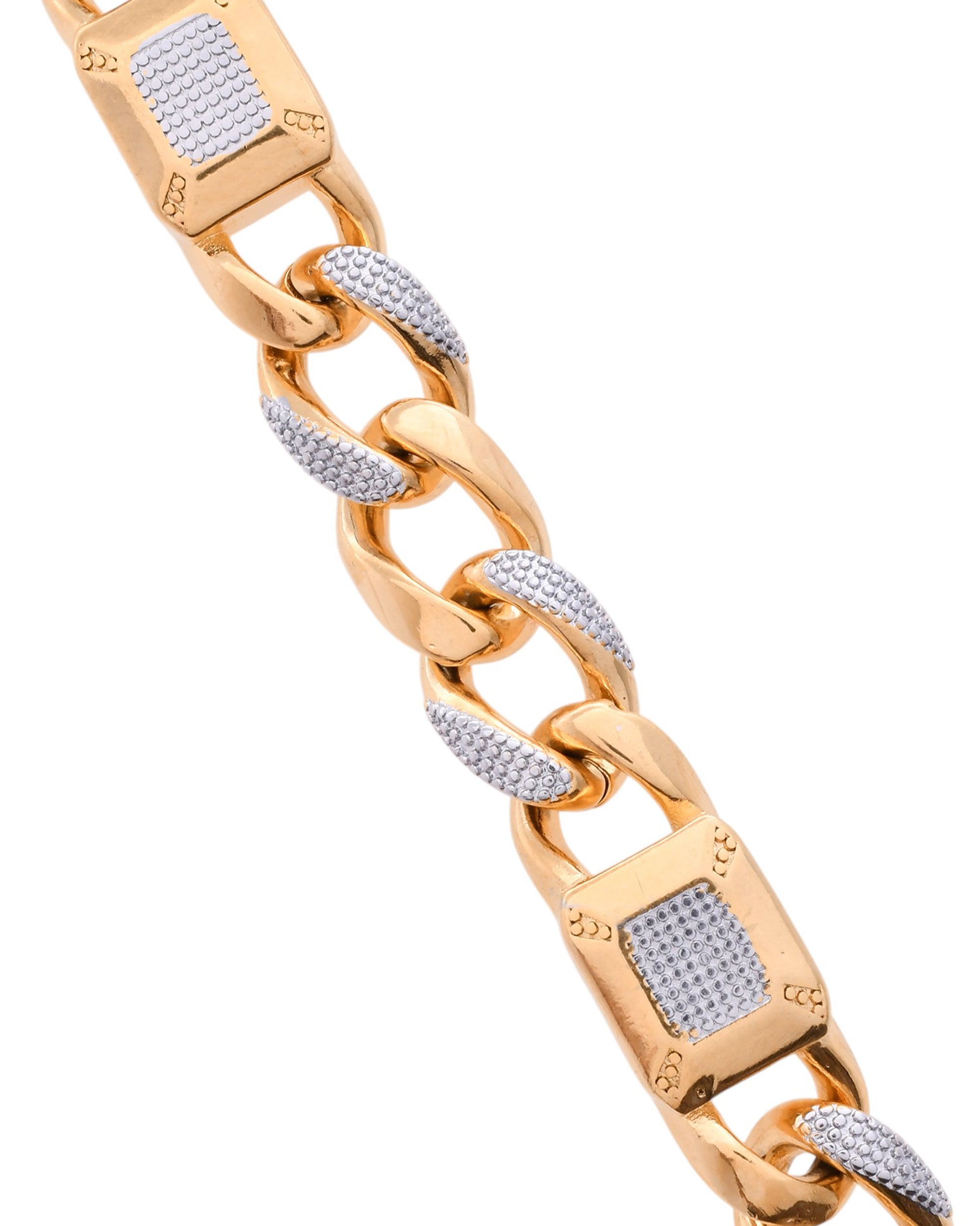 VOJ Dual Toned Men's Elgent Stylish Bracelet