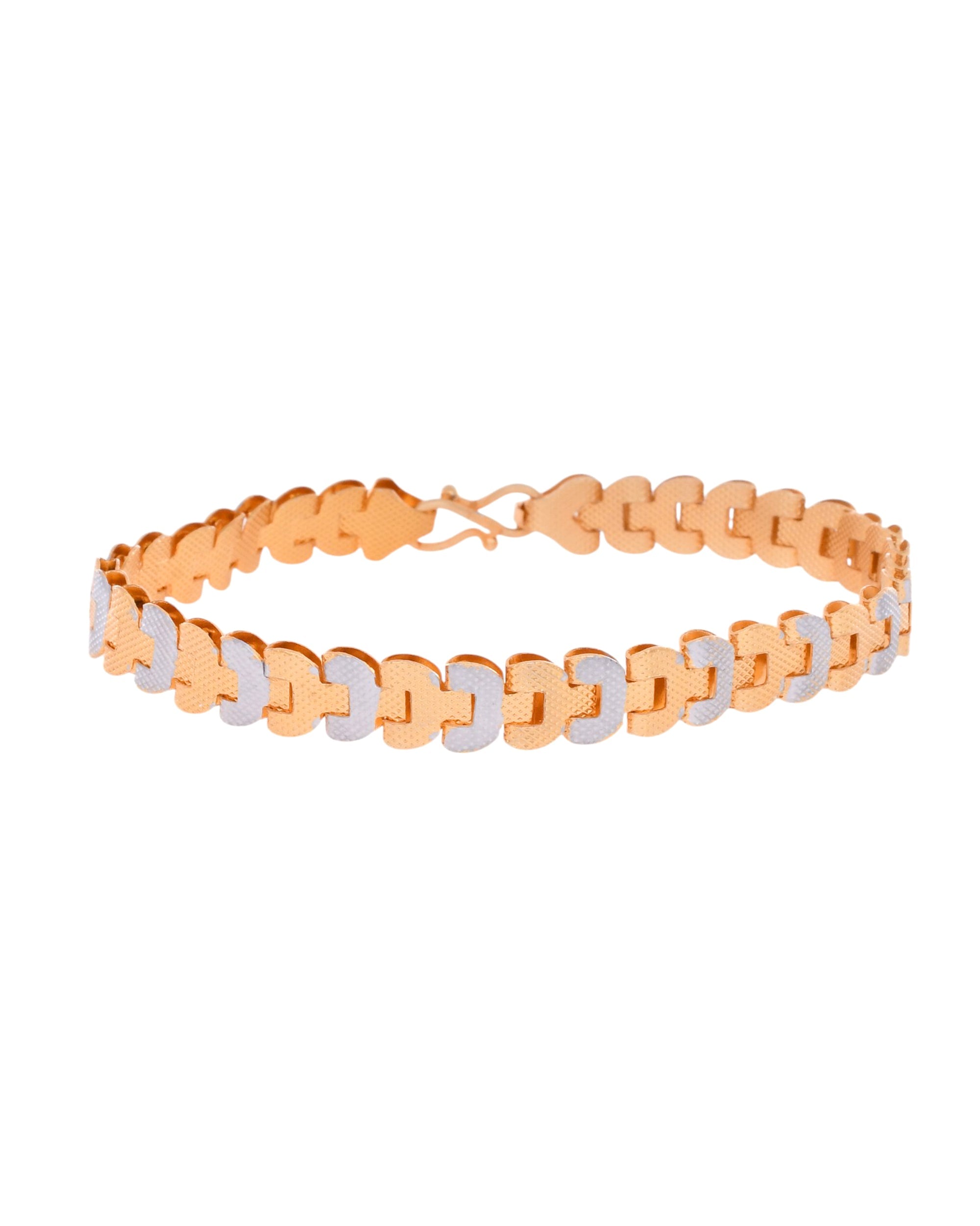 VOJ Dual Tone Stylish Men's Bracelet