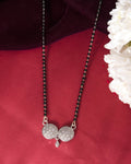 VOJ Silver Plated Stone Studded Elegent Mangalsutra