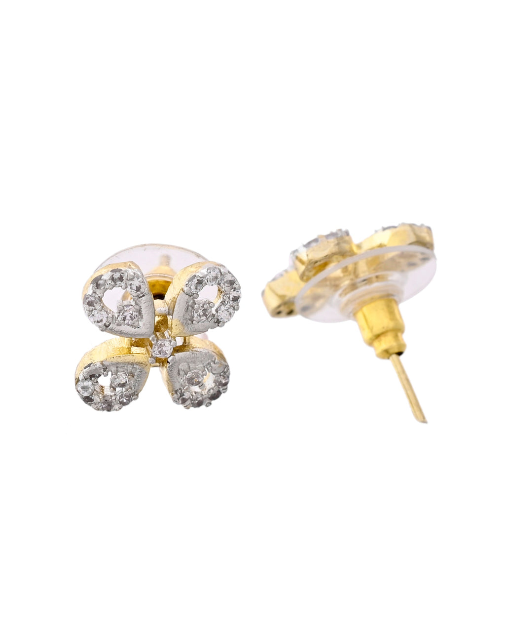 VOJ Gold-Polished Stylish AD Mangalsutra Set