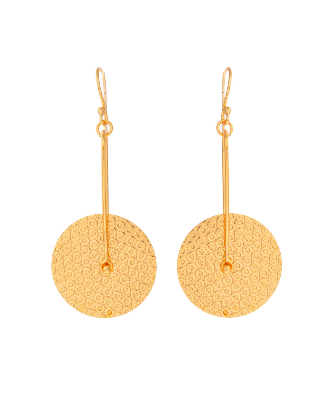 VOJ Gold-Polished Anti Tarnish Classic Stud Earrings