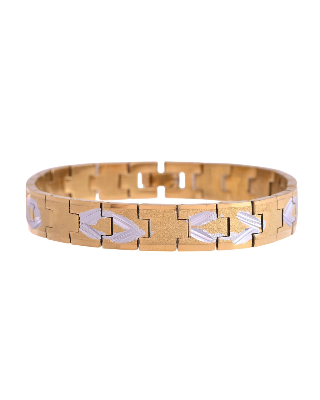 VOJ Dual Plated Textured Men’s Bracelet