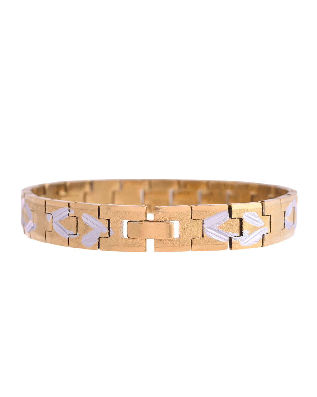 VOJ Dual Plated Textured Men’s Bracelet