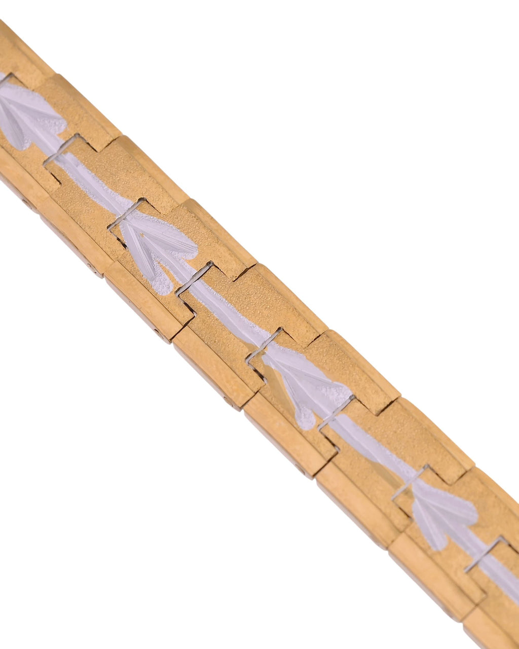 VOJ Textured Double Toned Men's Bracelet