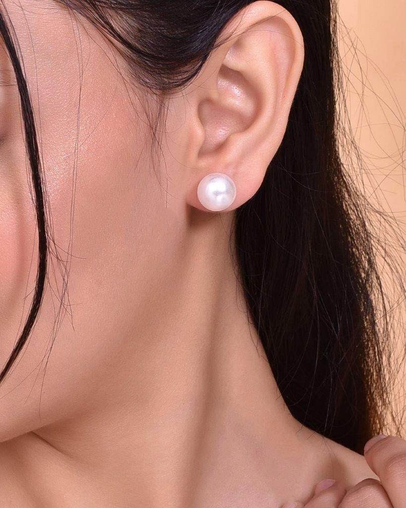 VOJ Valantine Gift Set of Silver Plated and Pearl Jewellery