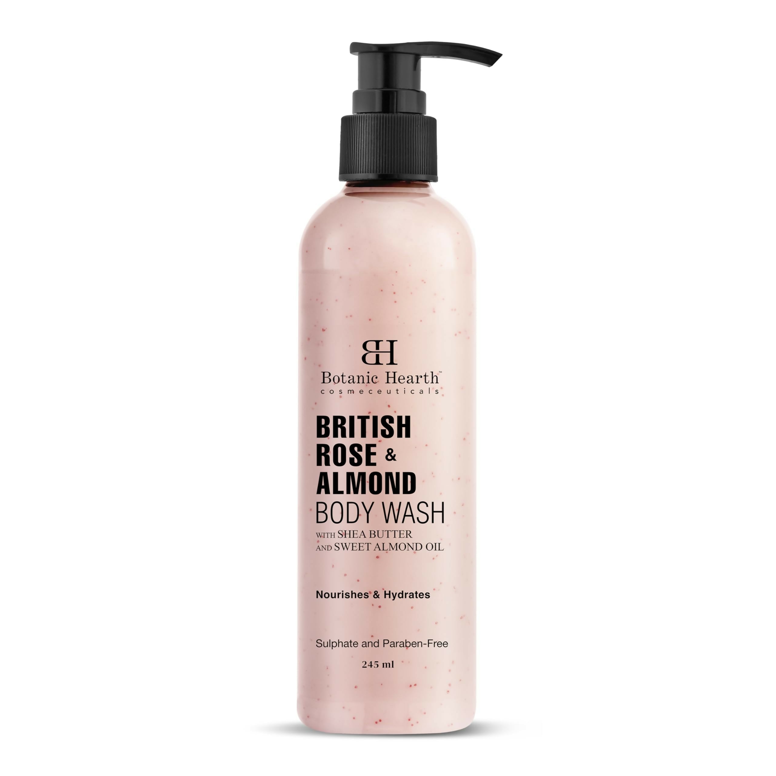 Botanic Hearth British Rose & Almond Body Wash with Shea Butter