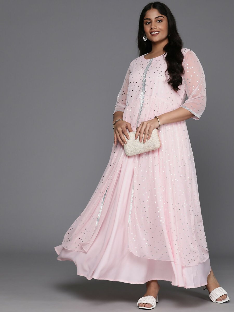 Ahalyaa Women's Traditional wear Ethnic Dress - Pink