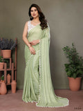 Designer Partywear Pista Banglor Fancy Saree - Kanak