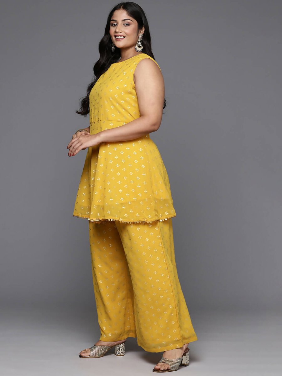 Ahalyaa Women's Traditional Wear Co-ords - Mustard