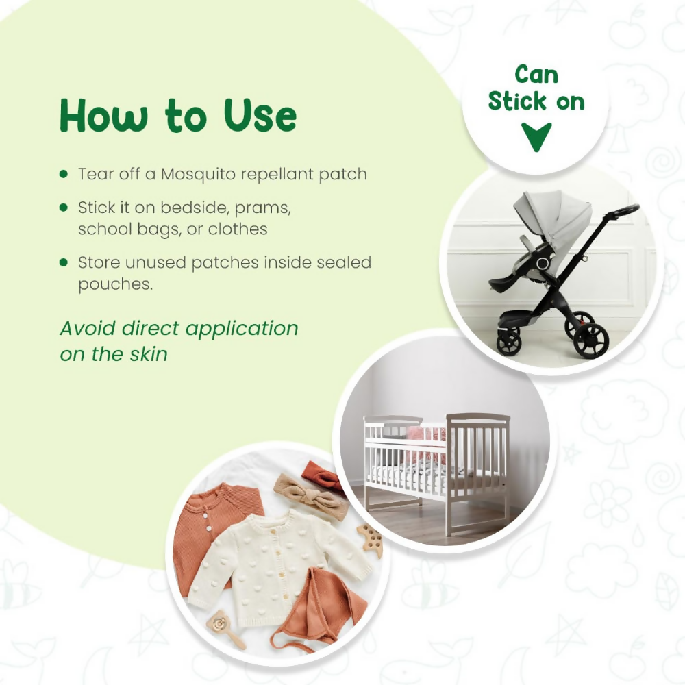 Mother Sparsh Baby Mosquito Repellent Patches Waterproof
