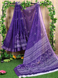 Shree Shyam Fashion Cotton Violet Saree