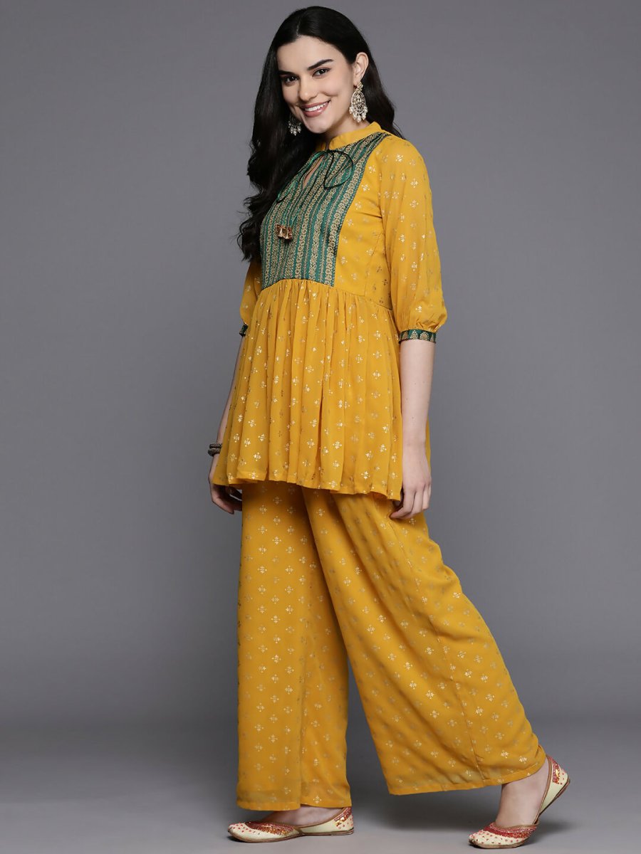 Ahalyaa Women's Traditional Wear Co-ods - Mustard