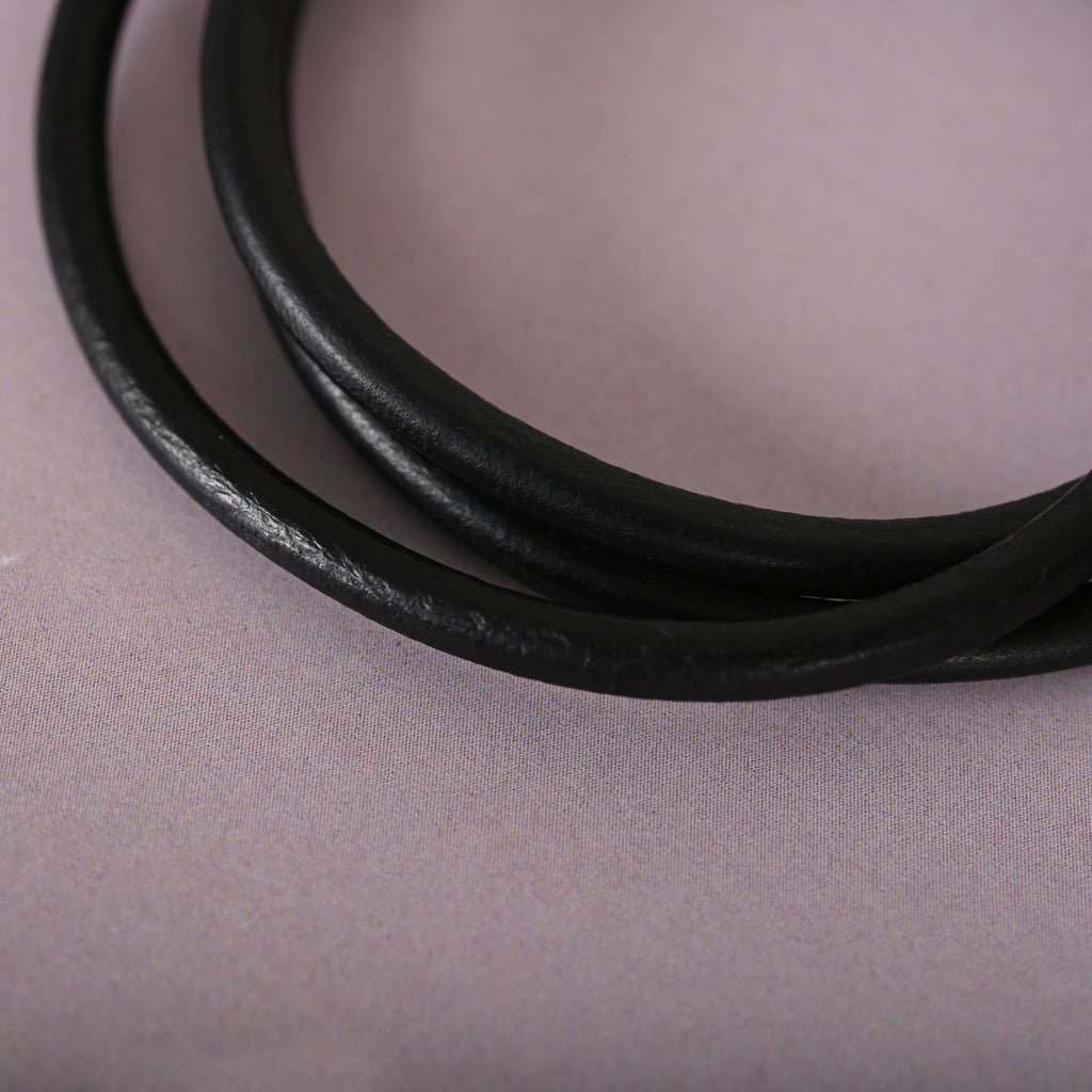 NVR Men Black Wraparound Bracelet