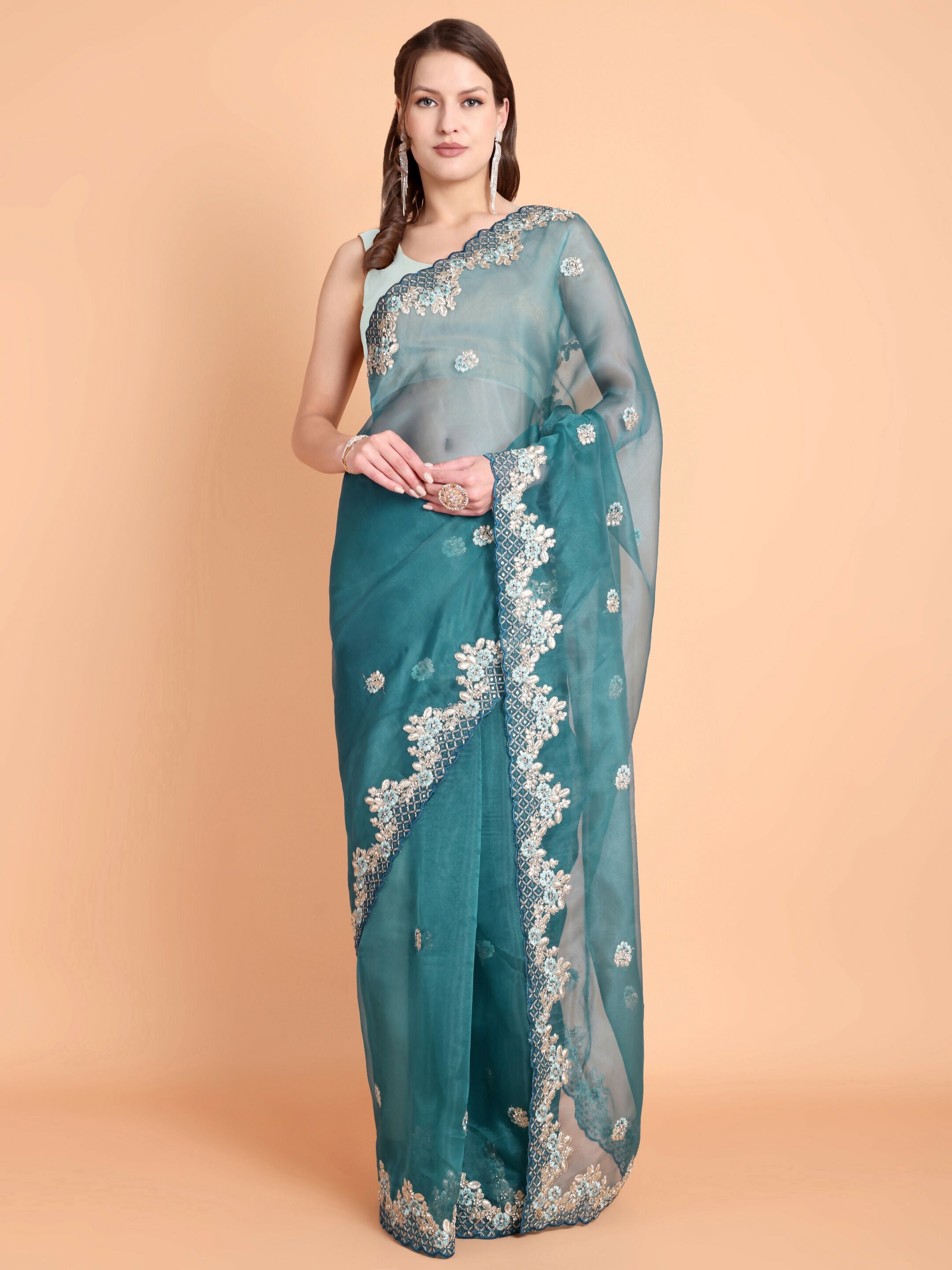 Vamsee Meera Rama Georgette Saree