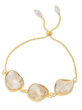 NVR Women's Pearls Gold Toned Bracelet