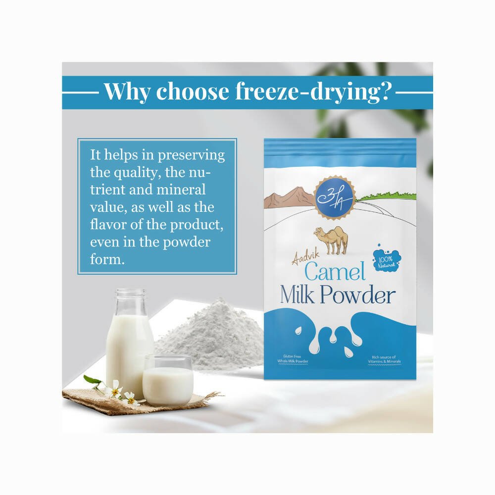 Aadvik Camel Milk Powder Freeze-Dried Sachets (20 g Each)