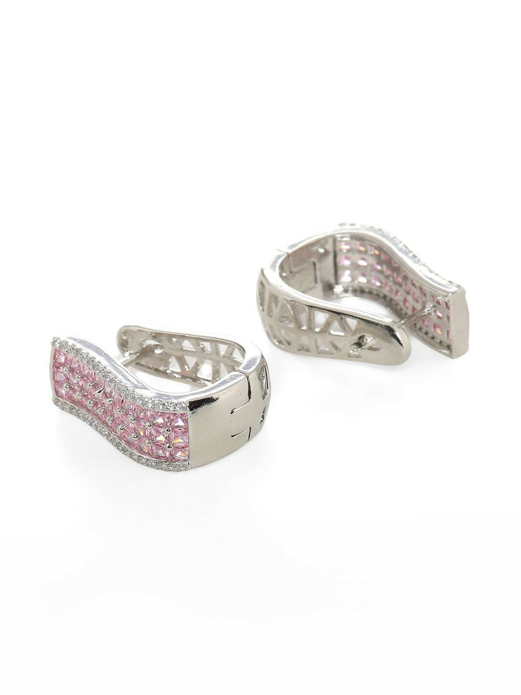 Pink Hoops Earrings- Ruby Raang