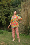 Women's Casual Fashionable Multi Mull Cotton co-ord set - Anya