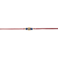 Indianvibez Bodh Wealth Magnet Real Crystal Stone Rakhi