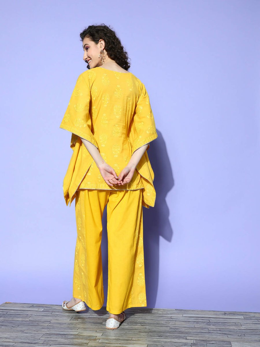 Ahalyaa Women's Traditional Wea Co-ods - Mustard