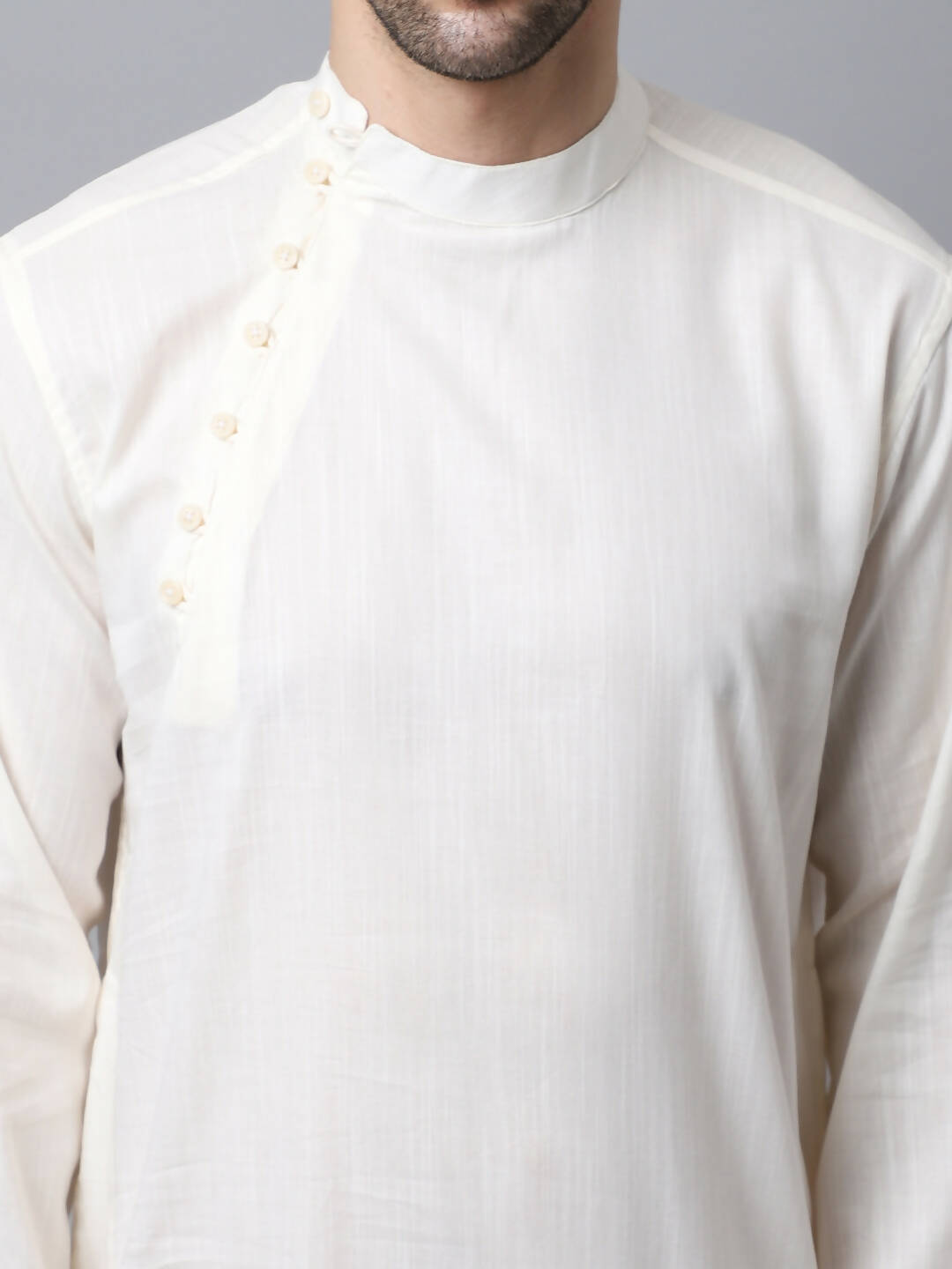 Even Apparels White Cotton Pure Cotton Men's Kurta With Side Placket