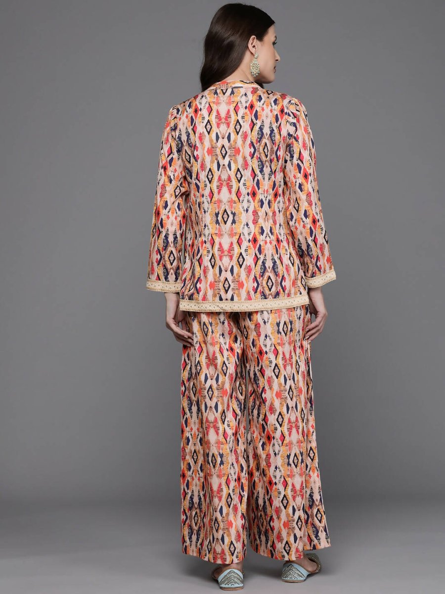 Ahalyaa Women Printed Ethnic Co-Ords - Blue Color