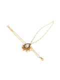Kundan Hand Harness (gold) - Ruby Raang