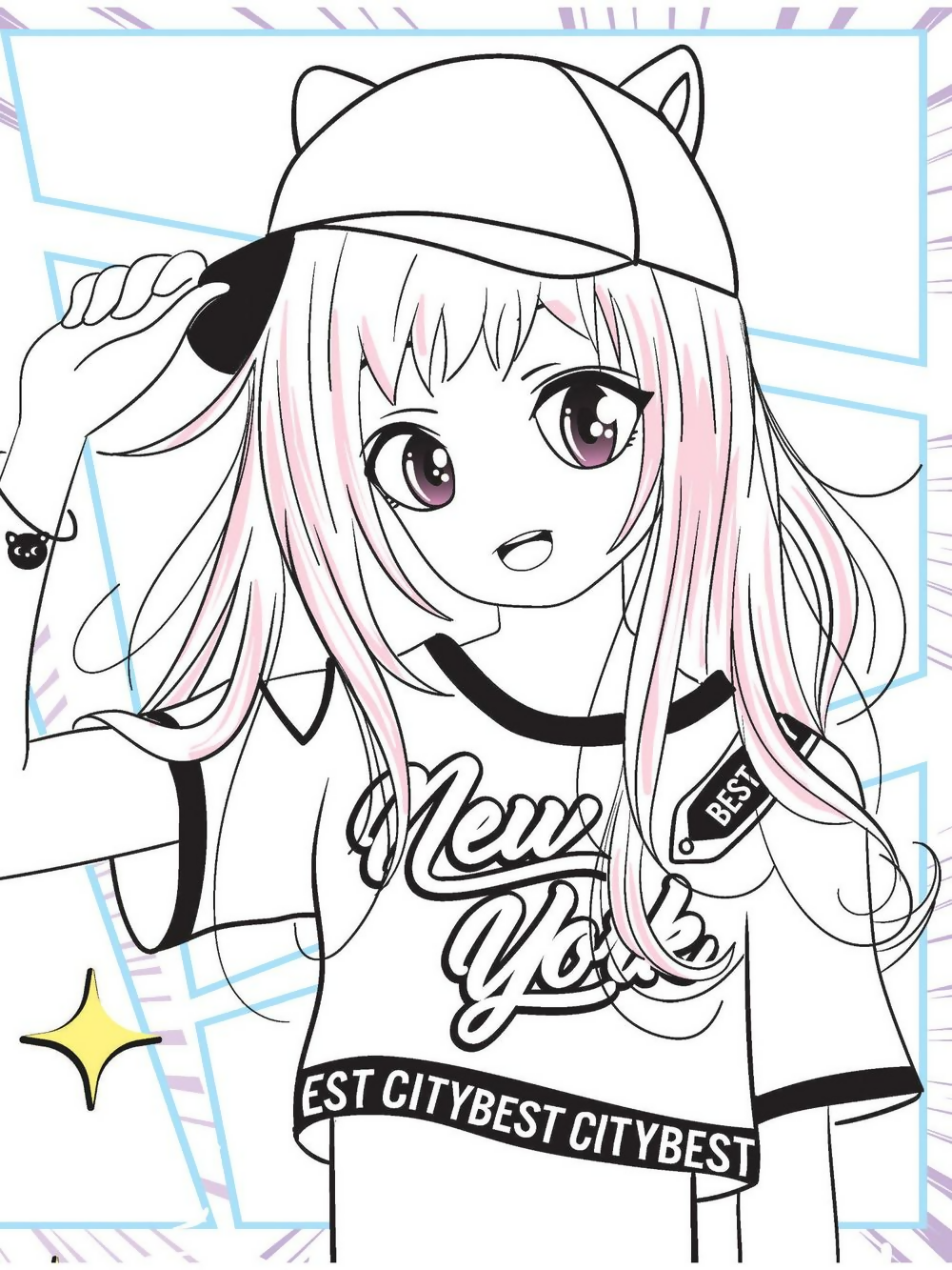 Dreamland Publications Colour Your Own Manga Book 2 With Free Manga Colouring Poster For Kids