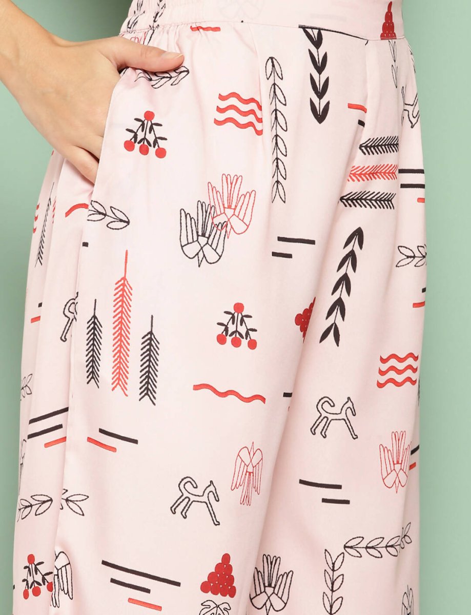 Ahalyaa Women's Traditional Wear Co-ods - Peach