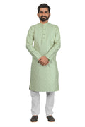 DEIANA'S Fancy Embroidery kurta Payjama Set For Men's (Pista)