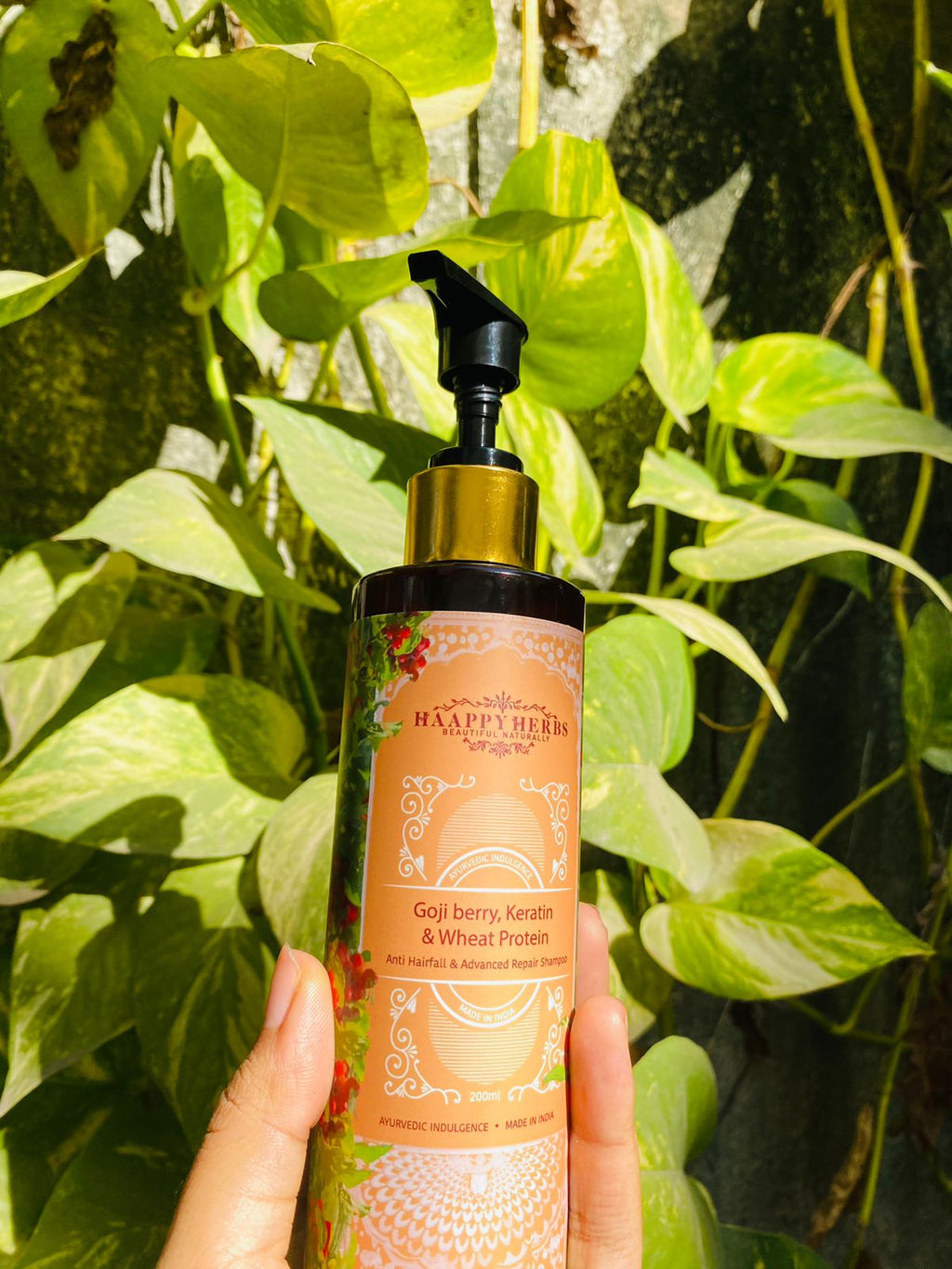 Haappyherbs Goji Berry, Keratin & Wheat Protein Shampoo